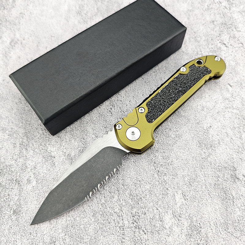 LUDT Gen III Folding Pocket Knife, Aluminum Alloy Handle, D2 Steel Blade Outdoor EDC Tactical Knife for Camping Hunting Survival
