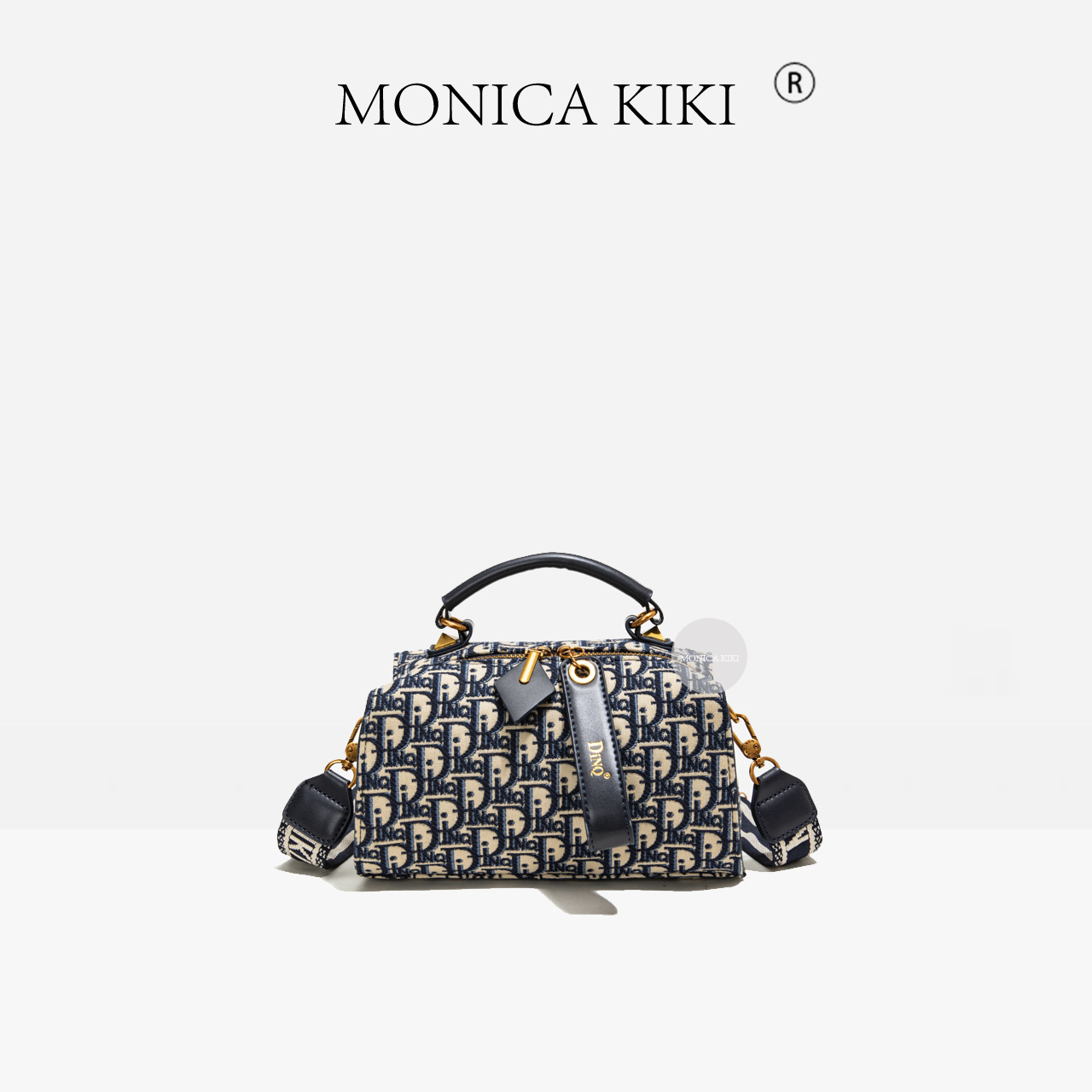 MONICA KIKI Retro Designer Large Capacity Boston Bag Light Luxury Fashion Handheld Cross body Bag For Woman