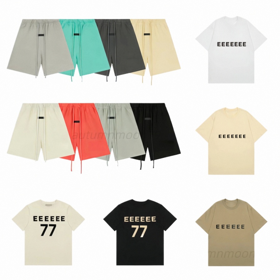 men Shorts for Men Designer shorts essential shorts Cotton t shirt Relaxed Loose Letter Knee Length Short Man Summer Clothing Fashion Casual Drawstrin z4hN#