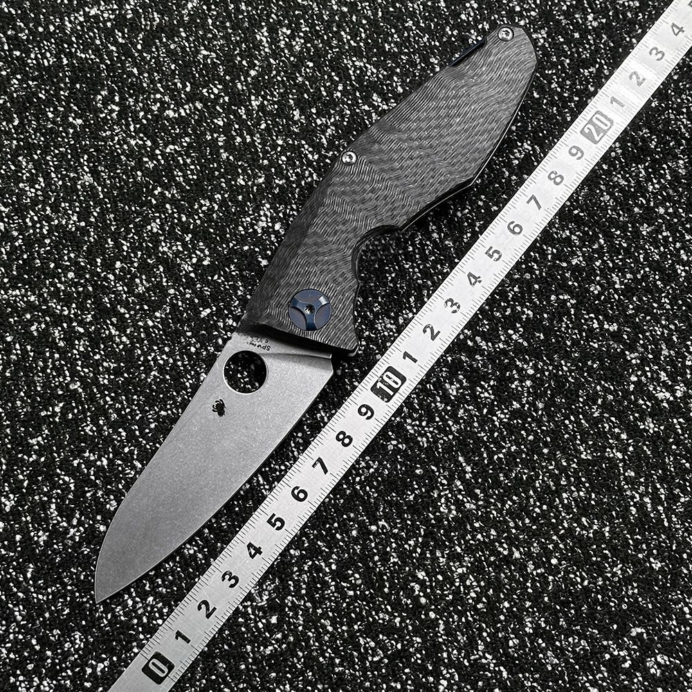 C235TIP Carbon fiber/titanium alloy handle outdoor folding for camping, survival, sharp tactical tool knife Pocket Knife