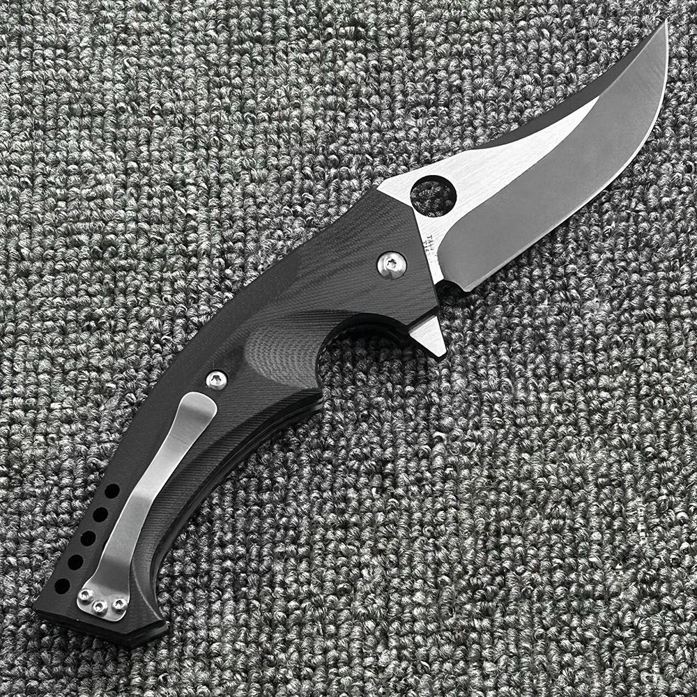 C196 bearing G10 handle folding knife, high hardness outdoor camping wilderness survival pocket tool knife Pocket Knife