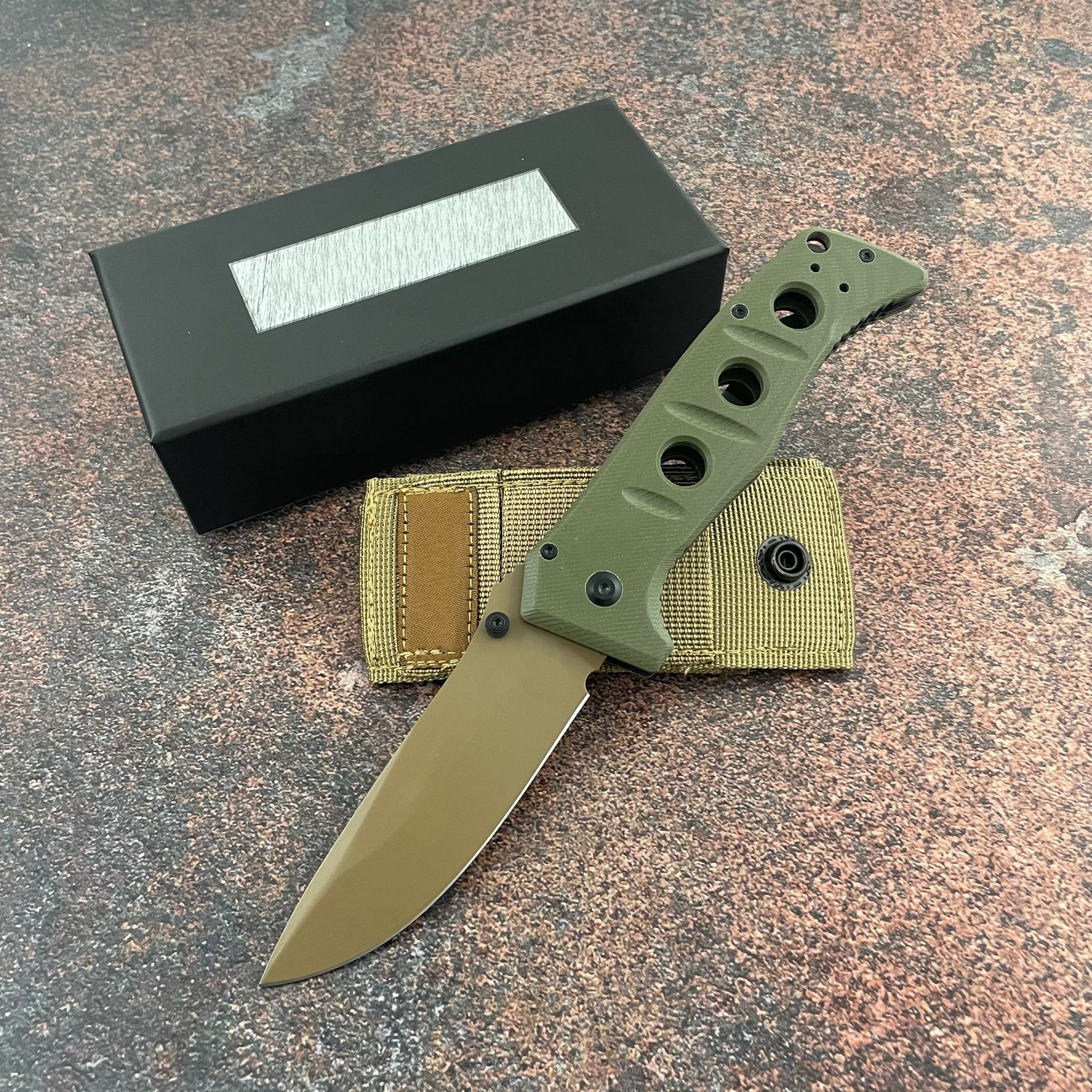 New BM 275 Adamas Folding KnifeOutdoor Tactical Knife Camping Practical Hunting EDC Tool D2 Blade G10 Handle with Pocket Clip