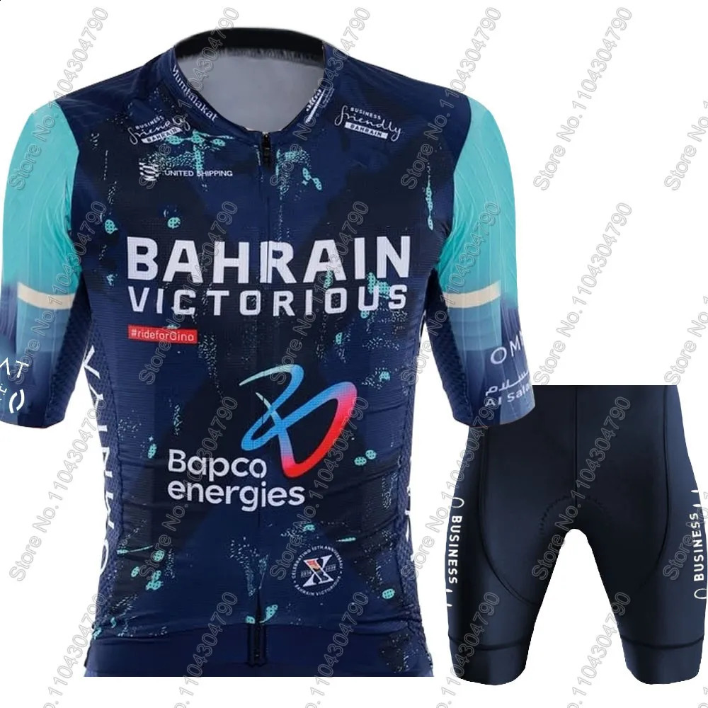 2026 Bahrain Victorious Team Cycling Jersey Set Summer Men Clothing Road Bike Shirts Suit Bicycle Bib Shorts MTB Ropa Maillot 260424