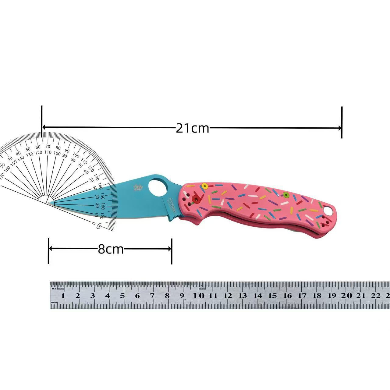 C81 donut folding with aluminum alloy handle, outdoor camping survival knife, high hardness pocket portable knife Pocket Knife