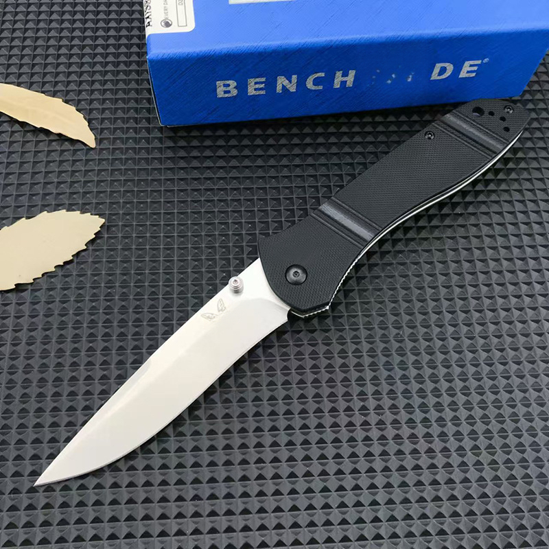 BM710 Folding Knife D2 Blade G10 Handle Outdoor Camping Hunting Kitchen Utility Fruit Tactical Survival Pocket Knives EDC Tools