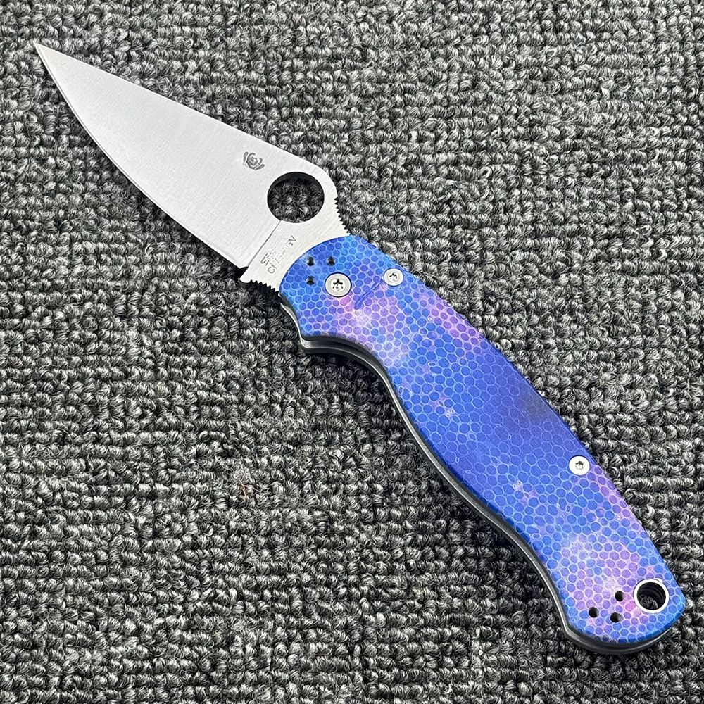 C81 Aluminum Alloy Handle Bearing Folding High Hardness Outdoor Camping Wilderness Survival Pocket Tool Knife