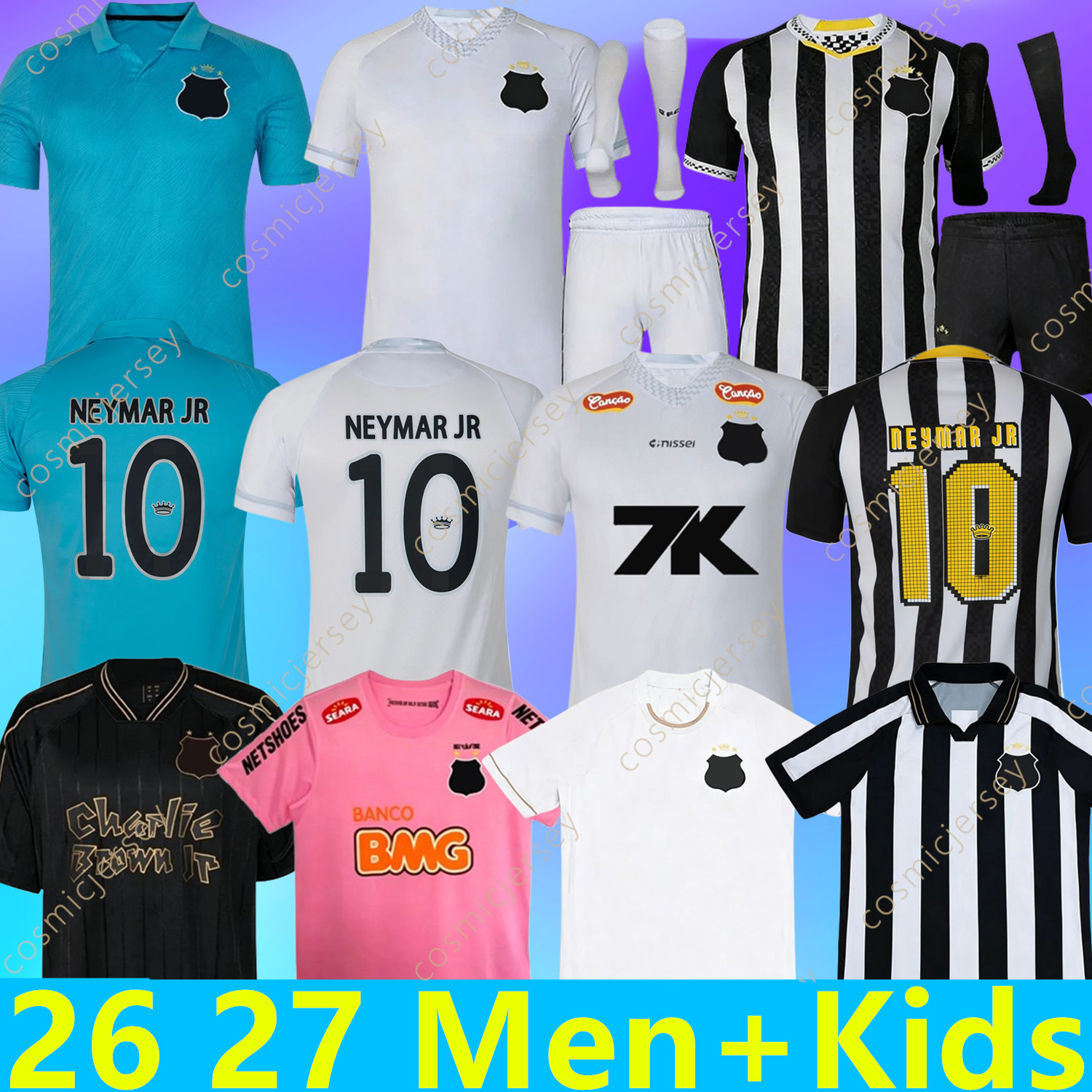 2012 2013 2025 26 27 SANTOS NEYMAR JR soccer jerseys retro #10 PELE Felipe Jonatan Kaio Jorge Pinto PATO SANCHEZ Libertadores 26 27 shirts camisa S.F.C. Men football jersey