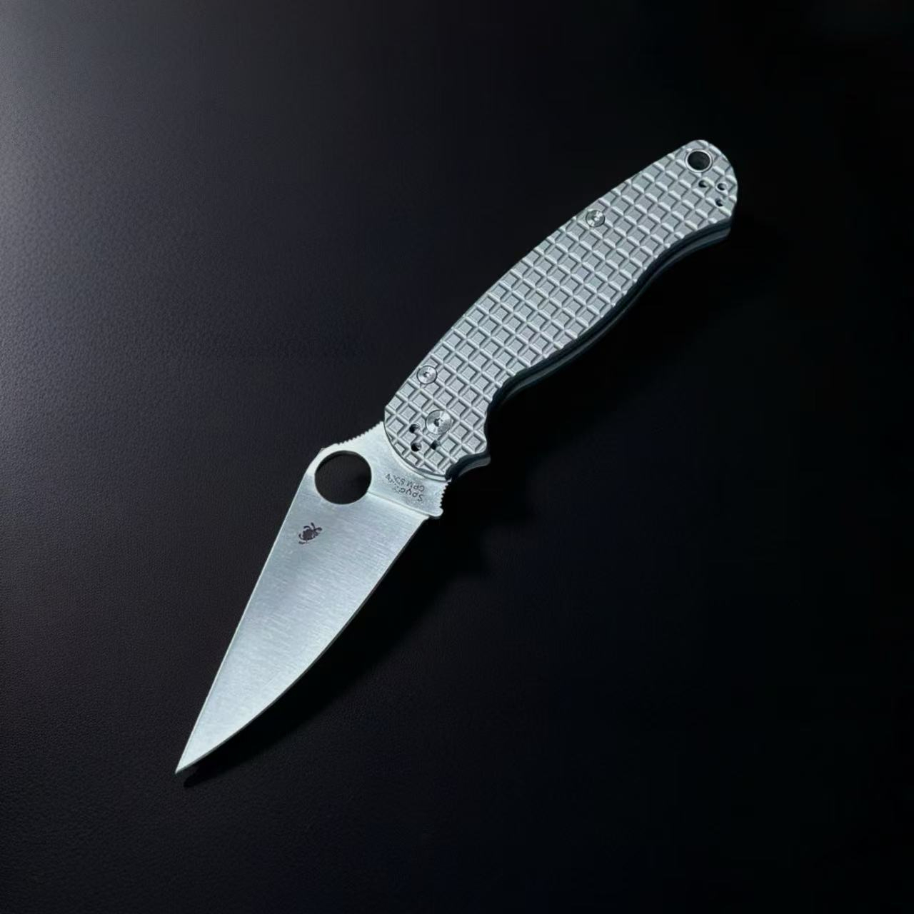 c81 Checkered Aluminum Alloy Handle Folding Knife Outdoor Pocket Knife with Full Steel Handle Camping Hiking Survival Knife Top Pocket Knife