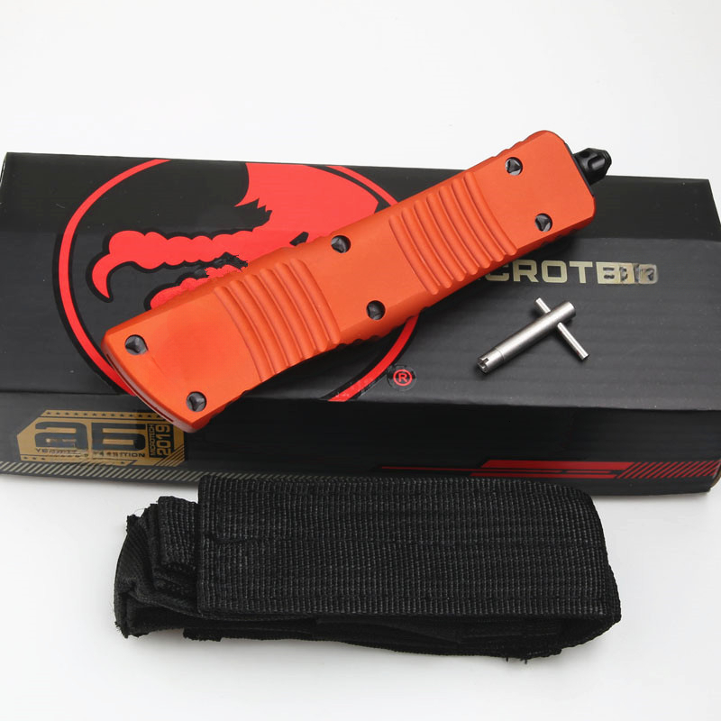 Orange Handle Outdoor Folding Knife High Hardness D2 Aviation Aluminum Alloy 6061 Wilderness Survival Sharp Tool