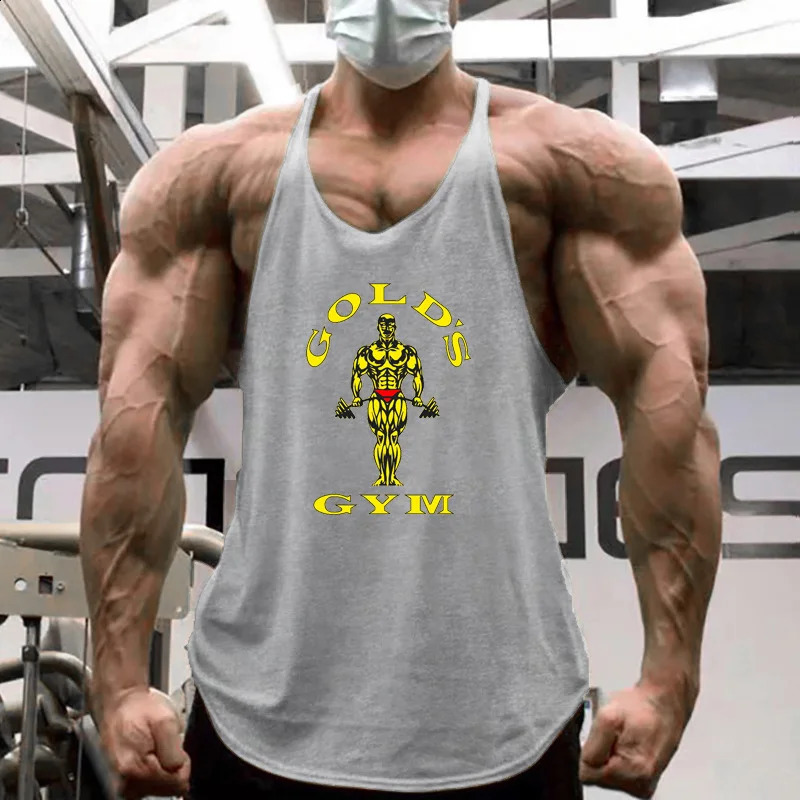 Muscle Fit Workout Tank Top Cross-Border Mens Training Vest Breathable Sleeveless Shirt for Gym Sweat-Wicking Summer Singlet 260424 - view 6
