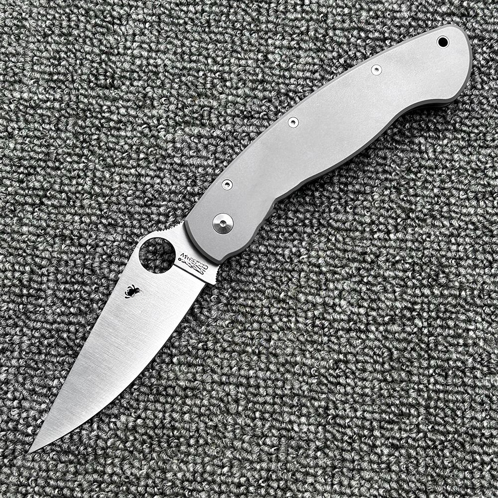 C36TIP titanium handle folding knife Outdoor camping Wilderness survival High hardness pocket EDC tool knife Pocket Knife