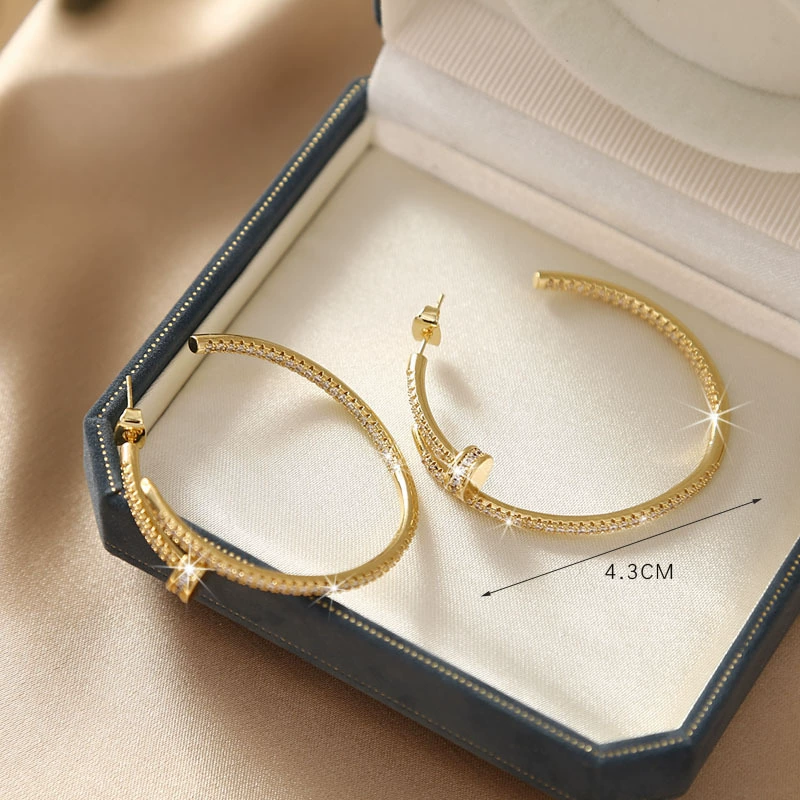 Jewelry Earrings Studs Round Luxury Letter Party High-end Designer Earring Elegant Accessories Everyday Wear Valentines Designer Day Birthday Gift For - view 5
