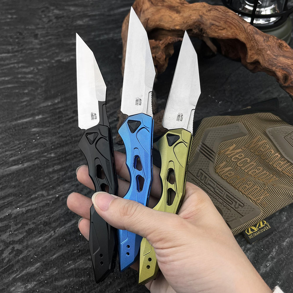 KS7650 Aluminum Knife Outdoor EDC Tool Folding Pocket Knife Hunting Camping Self-Defense Survival knife, Jungle tactical knife