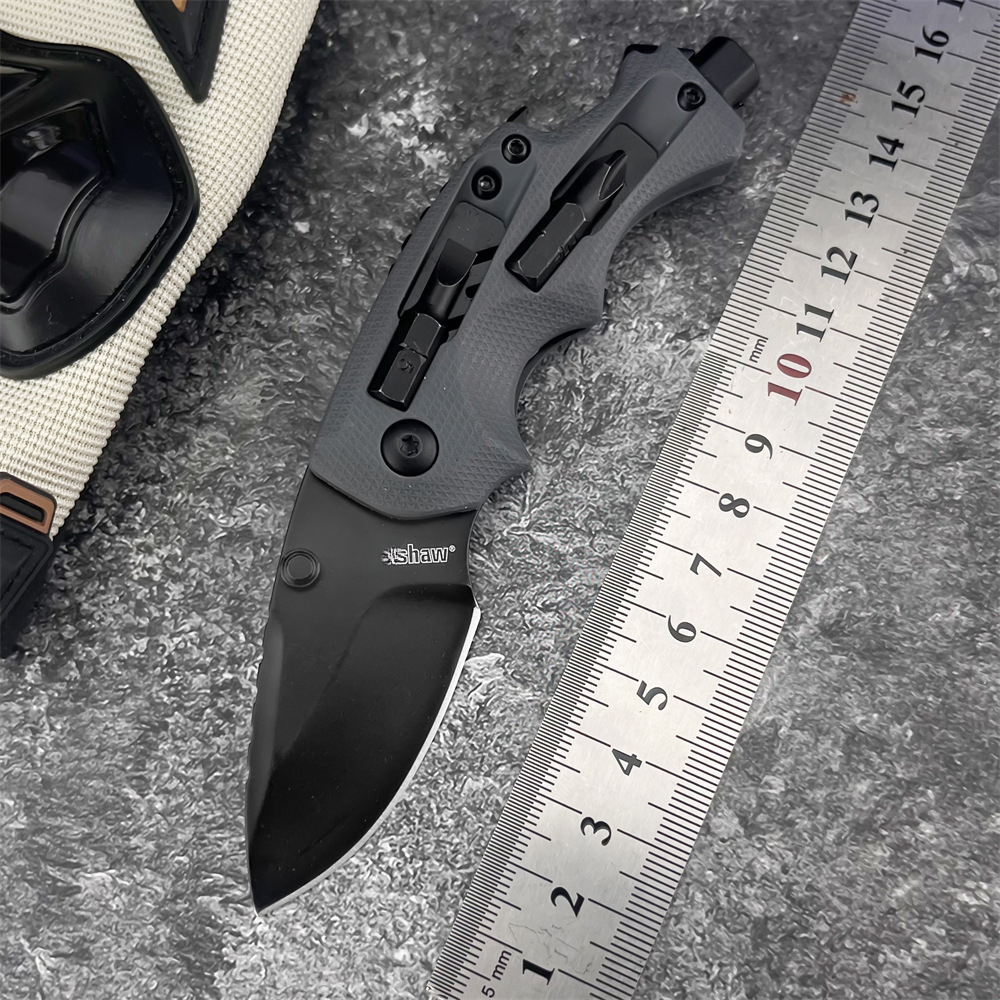 KS 8720 Multi-Functional Everyday Carry Folding Knife 8Cr13MoV Blade G10 Handle Outdoor Camping Hunting Survival Tool