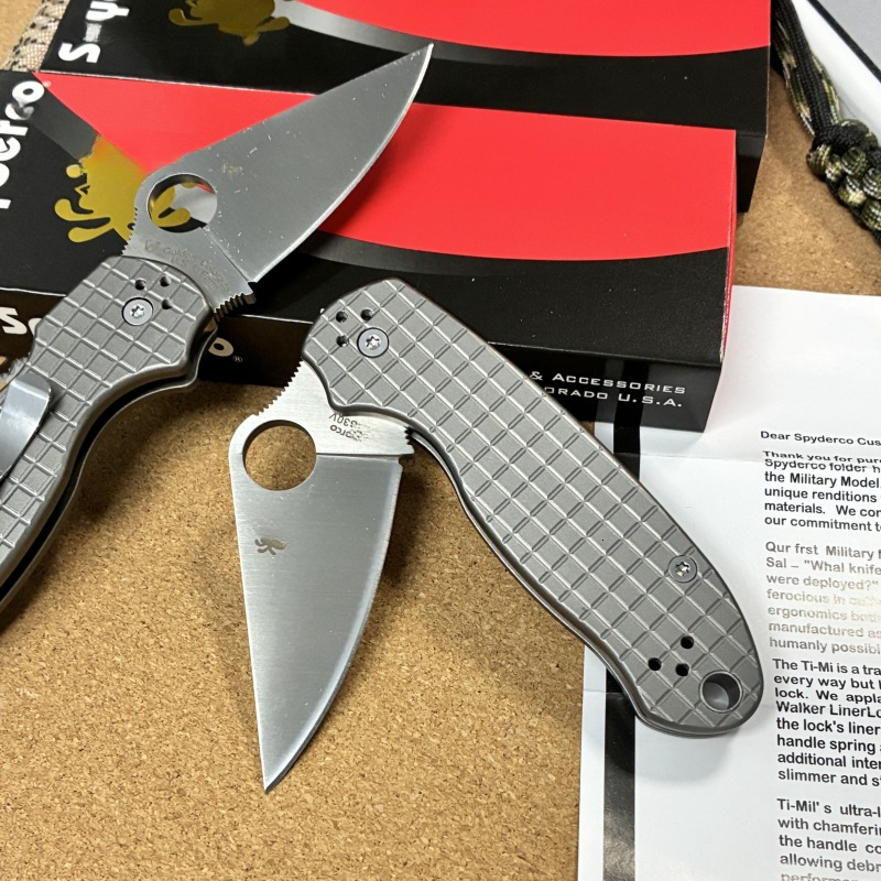 C223 Checkered Aluminum Alloy Handle Folding Knife Outdoor Pocket Knife with Full Steel Handle Camping Hiking Survival Knife Top Pocket Knife