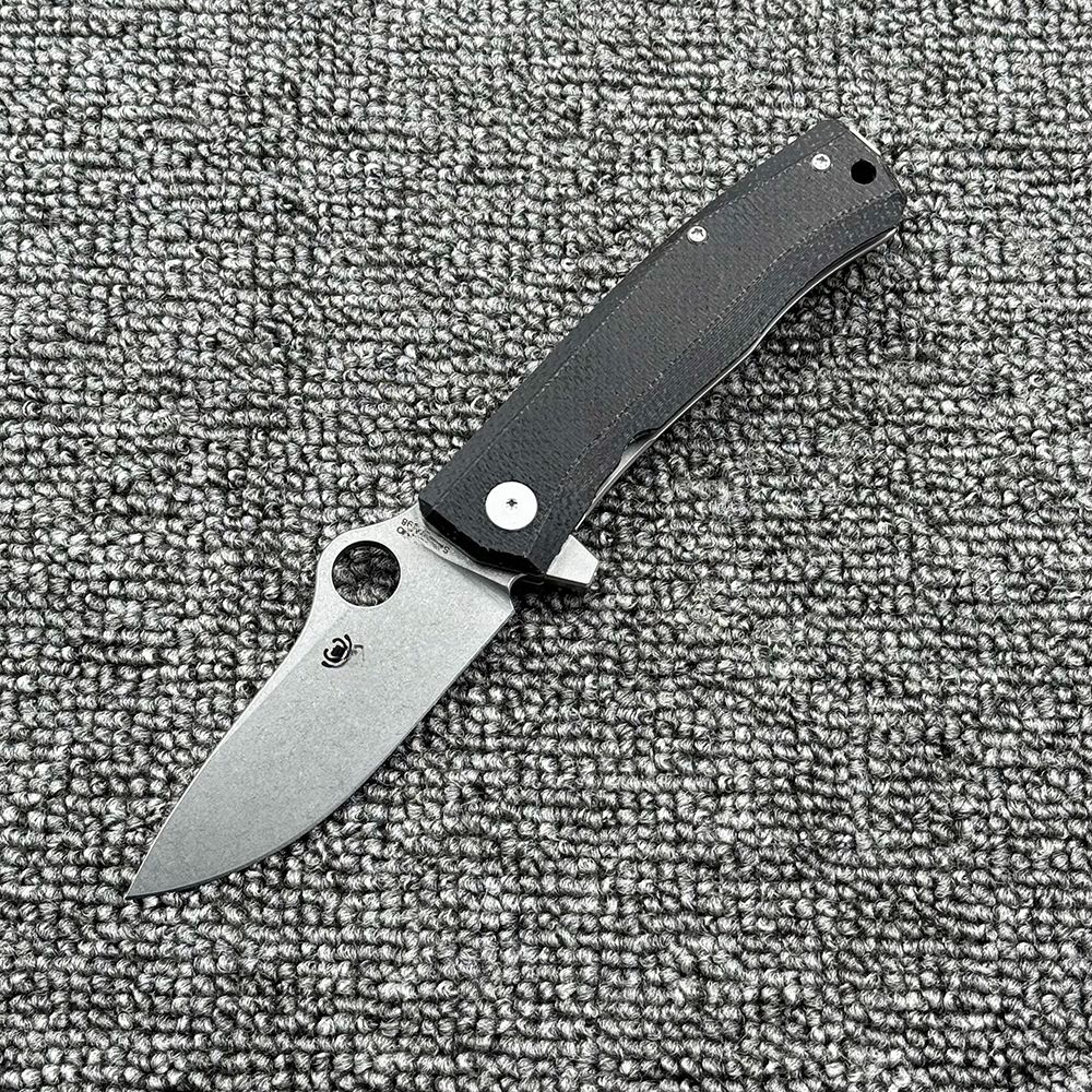 C265 Linen+Aluminum Alloy Handle Folding Outdoor Camping Wilderness Survival High HardnessTool Knife