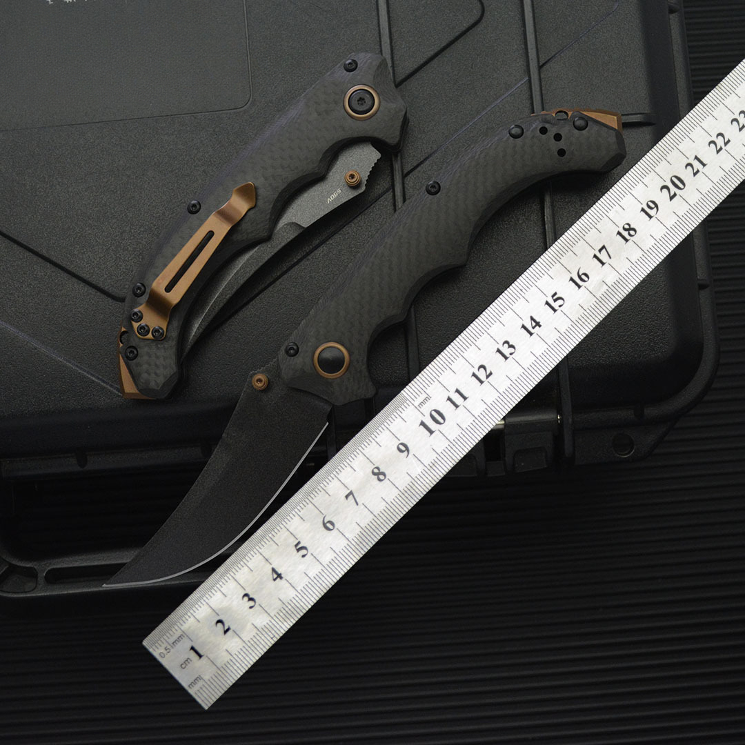BM 865-02 MINI Folding Knife Outdoor Camping Hunting Pocket EDC Tool Knife
