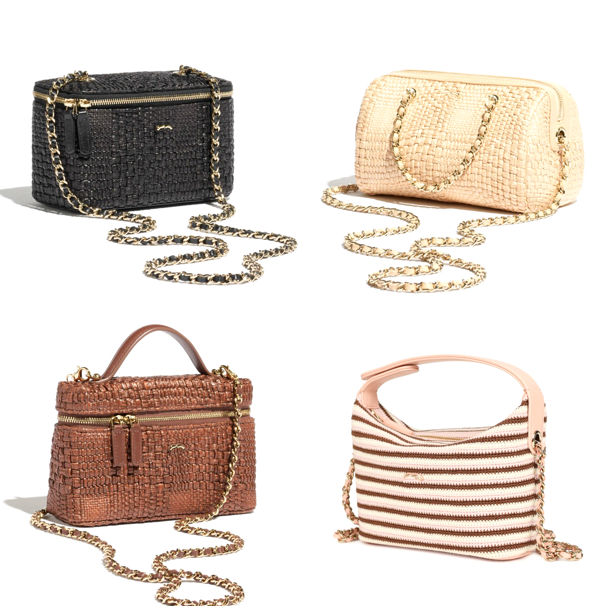 Classic chain Designer Shoulder Bag Raffia cosmetic lunch beach makeup bag woman man Luxury cc 26c Crossbody tote handbag Straw vanity wash Underarm Even Clutch bags