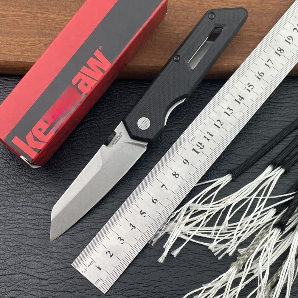KS 2050 Compact Pocket Knife with 440C Blade and Nylon Fiber Handle - Essential Item for Outdoor Rock Climbing Men's Gifts