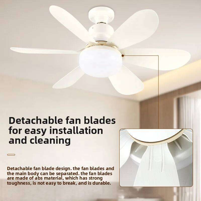 30W with remote control, LED light fan, E27 lamp holder, intelligent mute ceiling fan for bedroom and living room