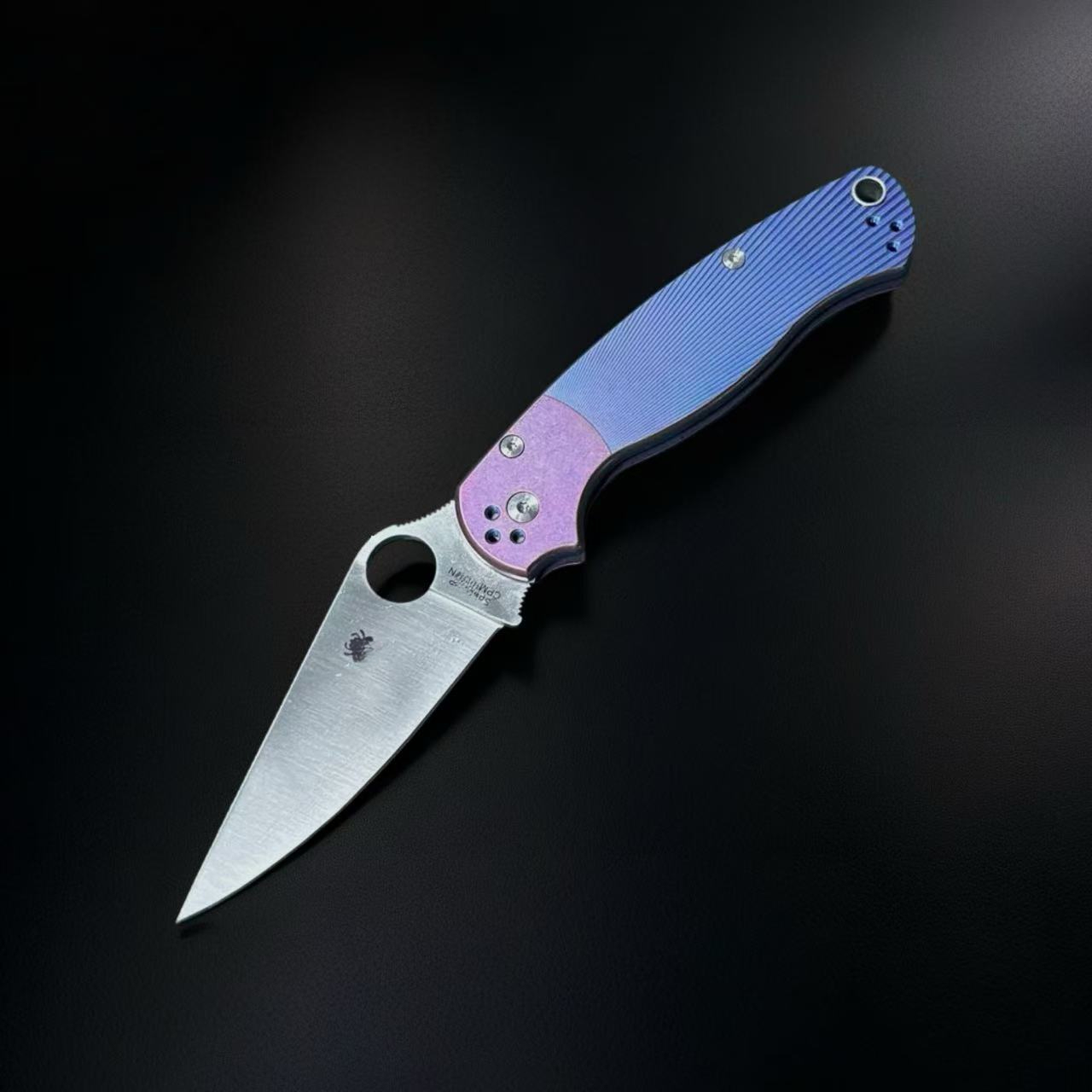 c81 Checkered Aluminum Alloy Handle Folding Knife Outdoor Pocket Knife with Full Steel Handle Camping Hiking Survival Knife Top Pocket Knife
