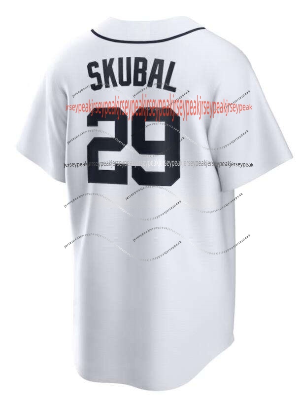 Tarik Skubal 29 Spencer Torkelson 20 Riley Greene 31 Javier Baez Keith Matt Vierling Miguel Cabrera Personalized Customized Baseball Jersey Custom Any