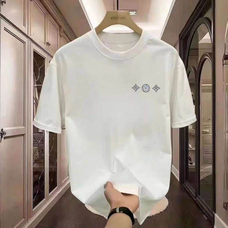 Summer Casual Designer Clothing Comfortable Breathable Crew Neck Base Shirt European Essentials And American Brand Youth Versatile Trendy Men's T