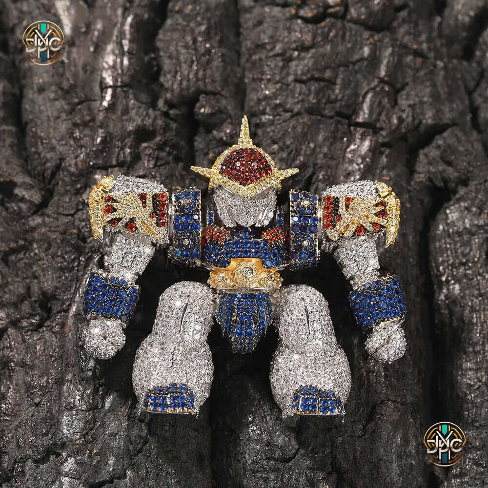 Hip Hop 3D Dragon Warrior Pendant Necklace TopBling Zirconia Real Gold Plated Boy Mens Jewelry - view 7