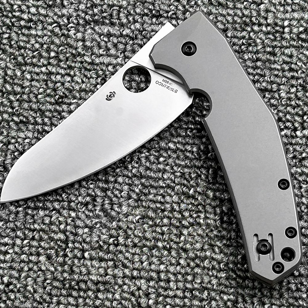 C211 Titanium Alloy Handle Folding High Hardness Outdoor Camping Wilderness Survival Pocket Tool Knife Pocket Knife