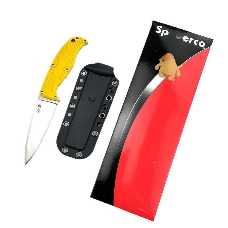 FB31 Camping Survival Tactics And Hunting Handmade Olive Plastic Handle Fixed Blade Knife - A Premium Product For Outdoor Enthusiasts Pocket Knife
