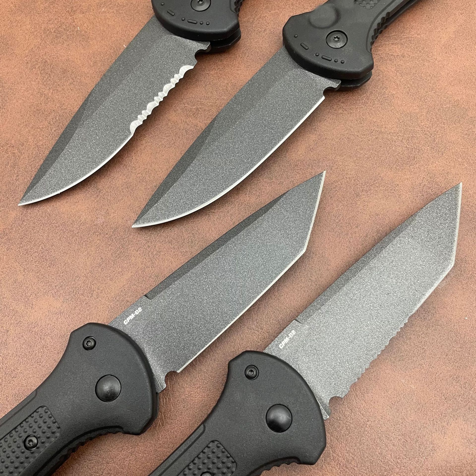 BM9070 Folding Pocket Knife D2 Blade Nylon Fiber Handle Camping Outdoor Hunting Self-defense Portable EDC Utility Knives Tools