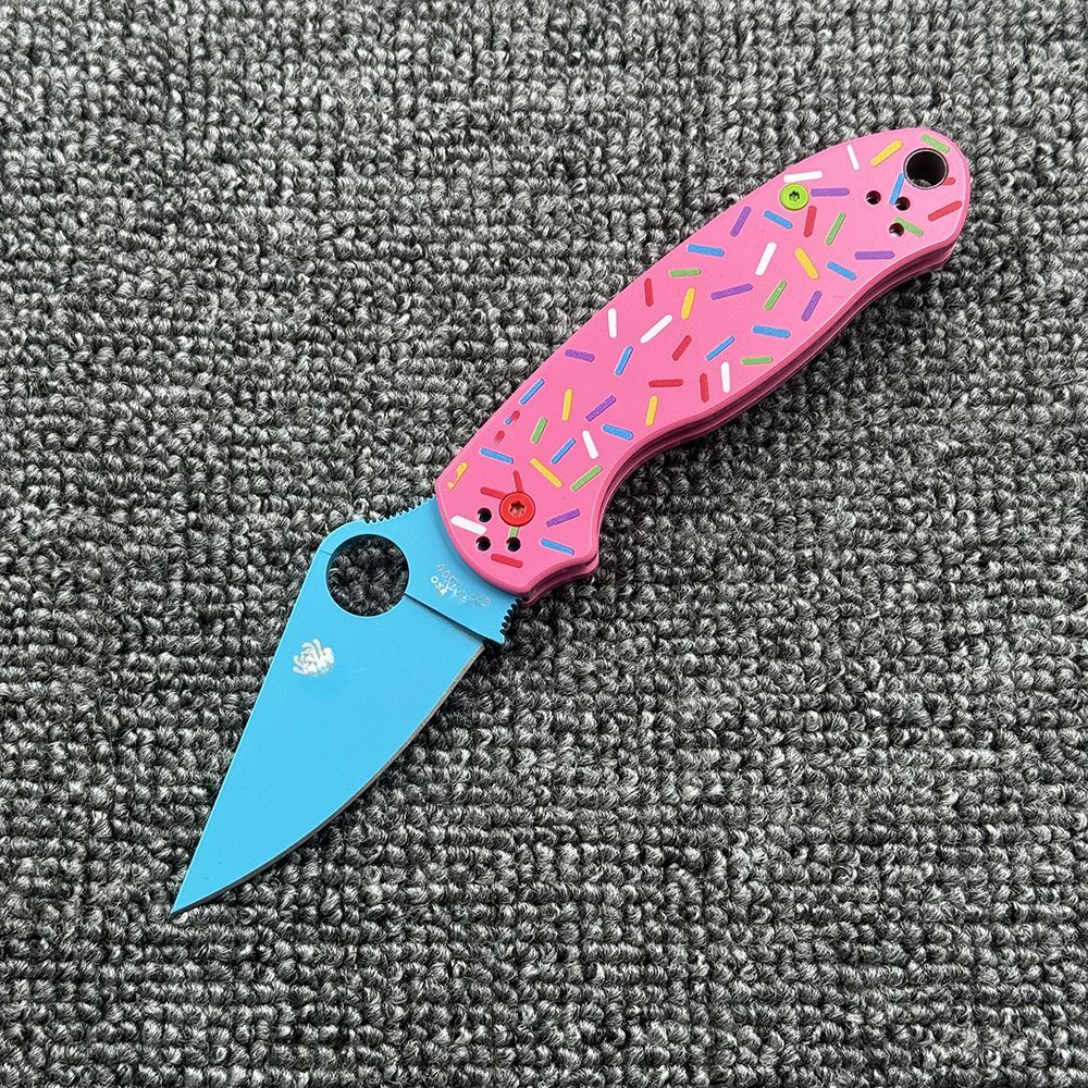 C223 Donut Aluminum Alloy Handle Folding Outdoor Camping Wilderness Survival High Hardness Tool Knife Pocket Knife