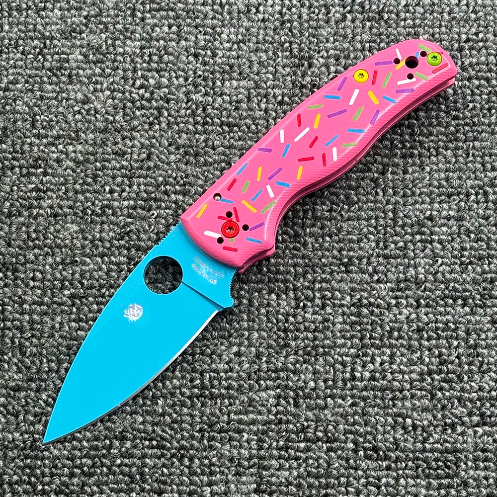 C229 Donut G10 Handle Folding Outdoor Camping Wilderness Survival High Hardness Pocket Tool Knife Pocket Knife