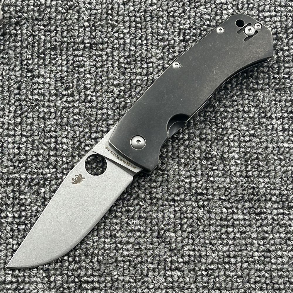 C186 Titanium Alloy Handle Folding High Hardness Outdoor Camping Wilderness Survival Pocket EDC Tool Knife