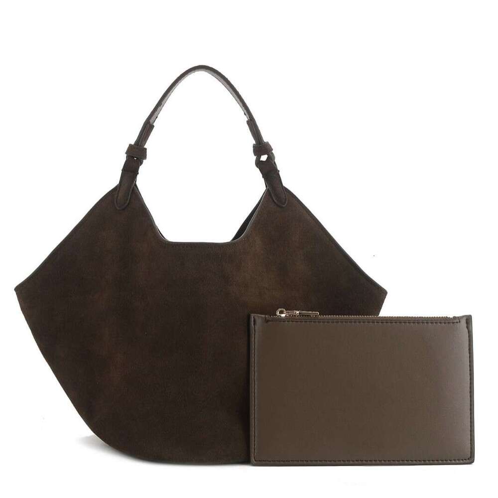 New Cross Border Model Khi Te Frosted Cowhide Simple Niche Handbag Commuter Bucket Bag Genuine Leather Women S SENYY
