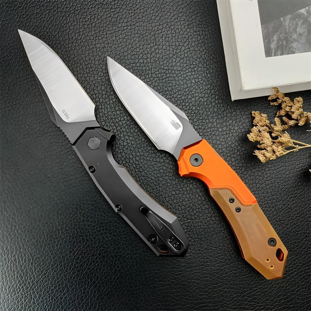 KS 7851 Launch 19 Pocket Folding Knife D2 Blade Outdoor Camping Portable Fruit Knife Fishing Knife Practical Cutting Knife