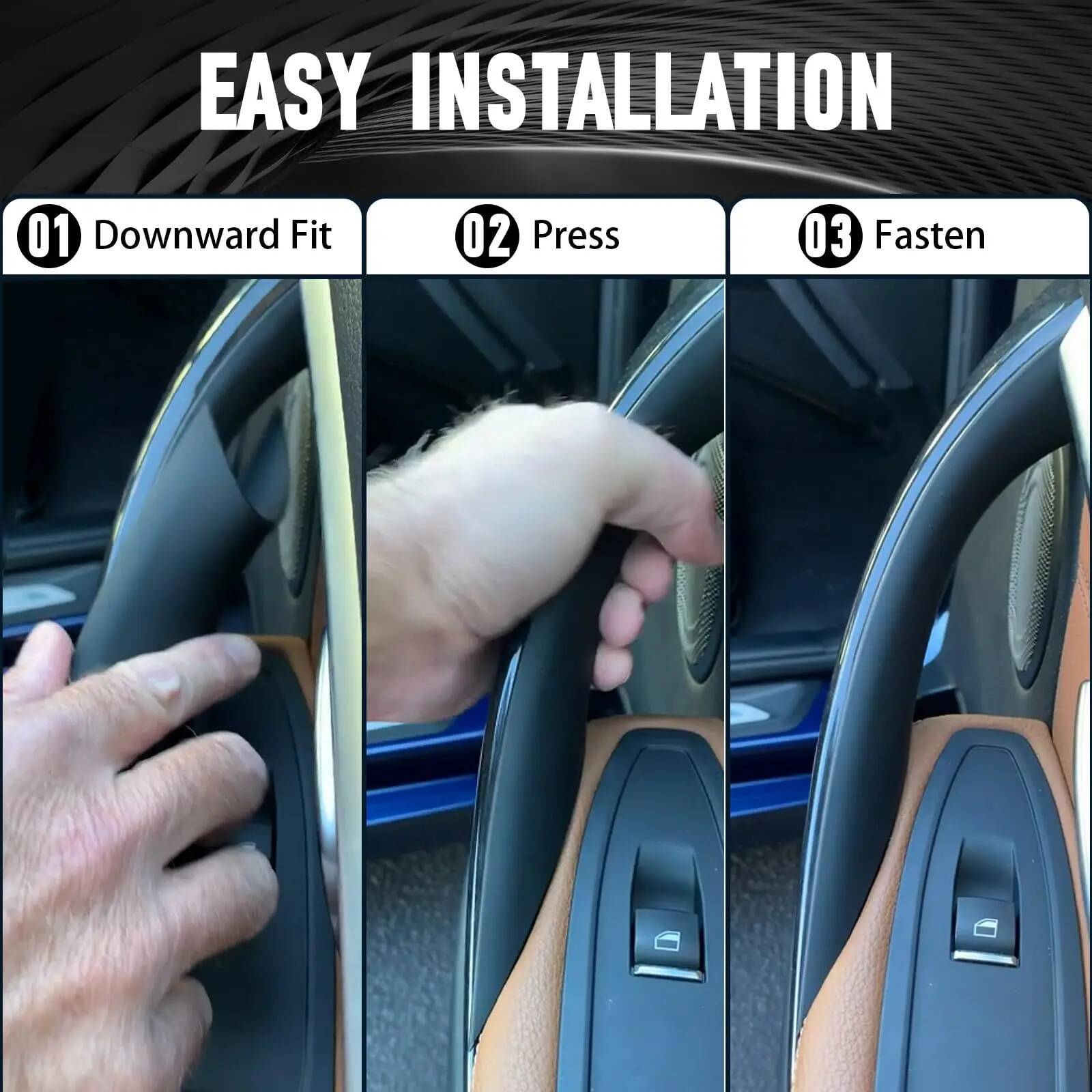 Car Handles For BMW F30 F31 F32 F34 F36 F80 F82 3 4 Series 3GT ABS Interior Door Handle Pull Protective Cover
