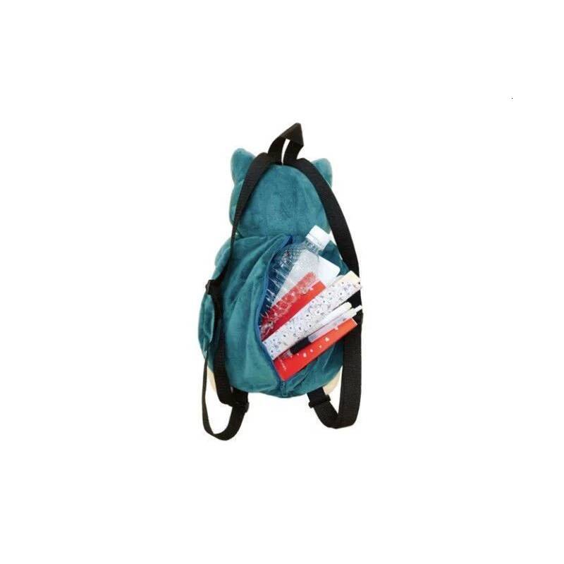 36CM Pokemon Snorlax Kawaii Plush Backpack Cosplay Cartoon Multi Function Shoulder Bag Handbag Mochila For Children Gifts