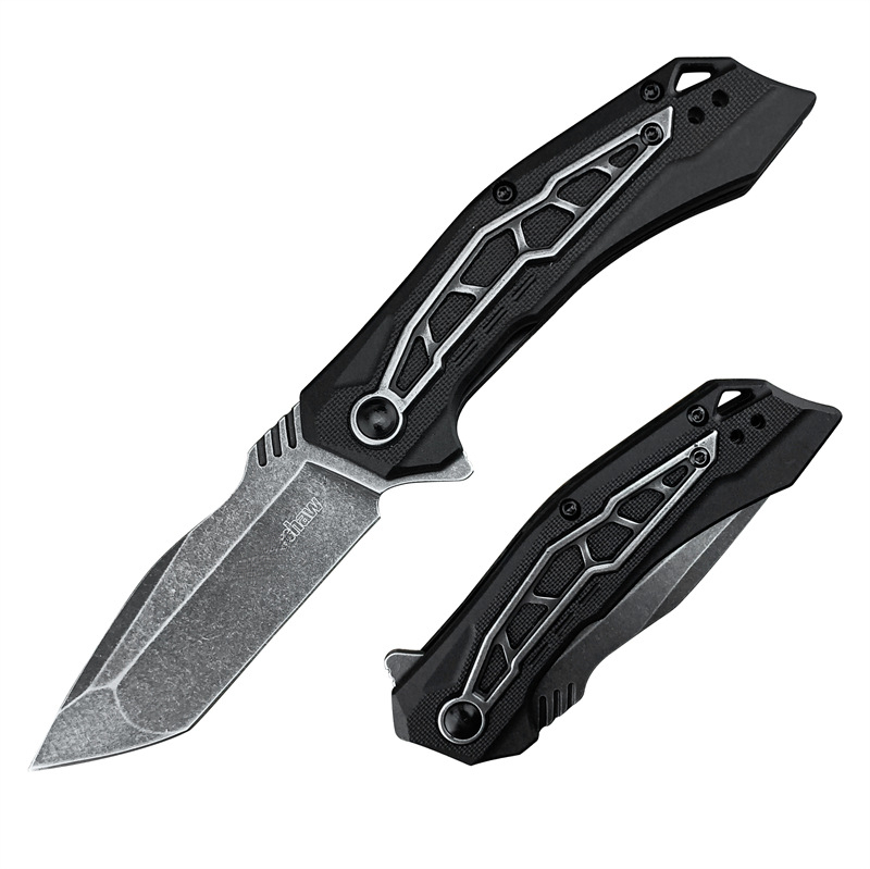 1376 Convenient Fishing Nylon Brazing Handle Outdoor Camping Hunting fishing BBQ Survival EDC Folding Knife