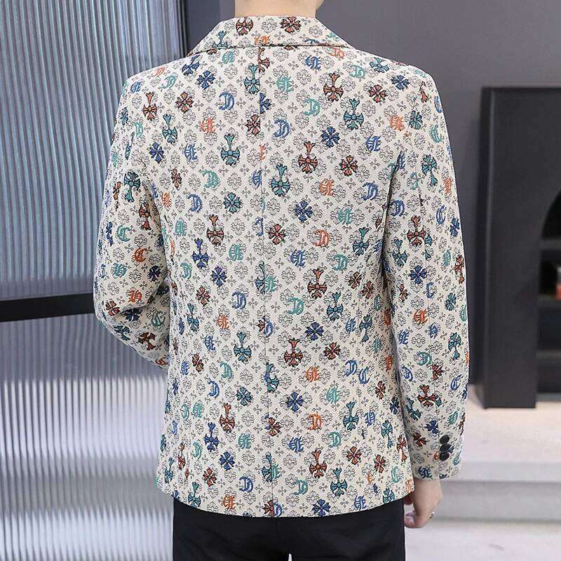 Men's Fashion Outdoor Travel Gentleman Wedding Slimming Business Versatile Trendy Casual Designer Fashion Korean-Style Formal Wear Blazer