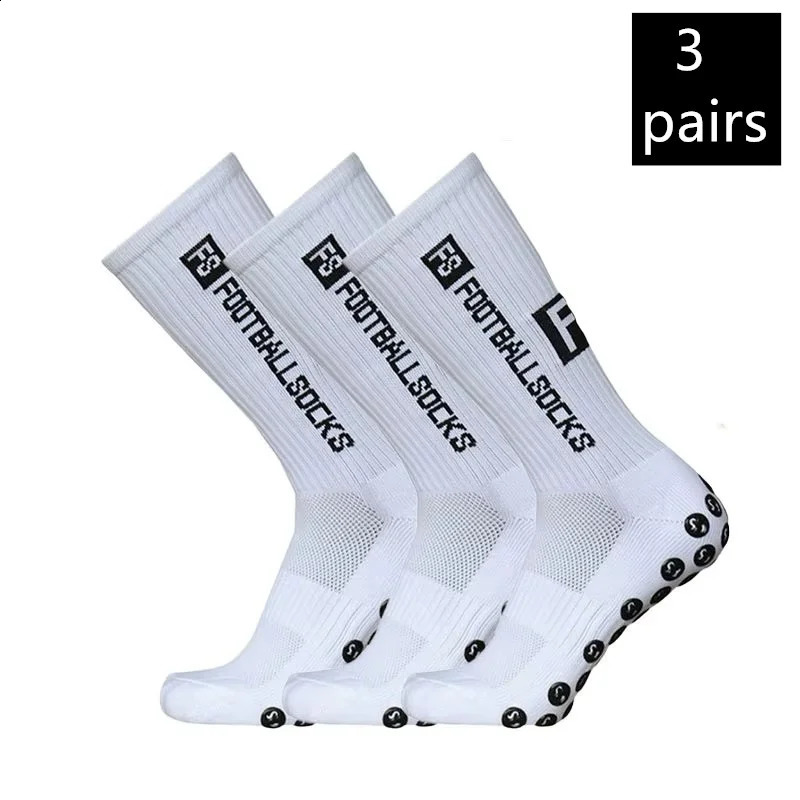 Men Women and youth sports breathable soccer socks square silicone nonslip grip football for futbol 3 pairs 260424