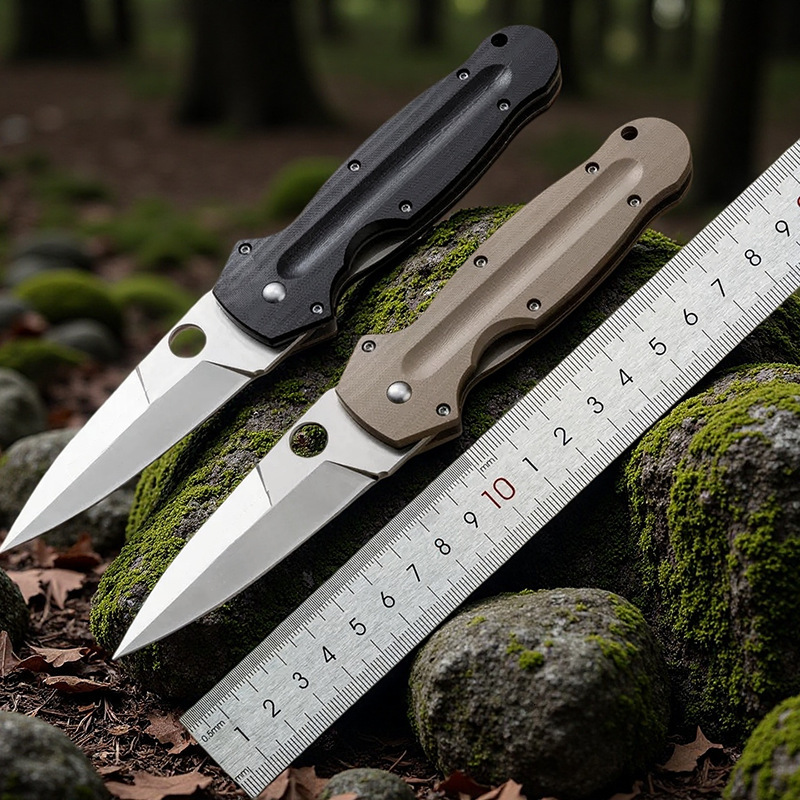 C215 Folding Pocket Knife High Quality Multi-tool D2 Blade G10 Handle Outdoor Camping Fishing Sharp Cutting Combat Knives Men's Gift Pocket Knife