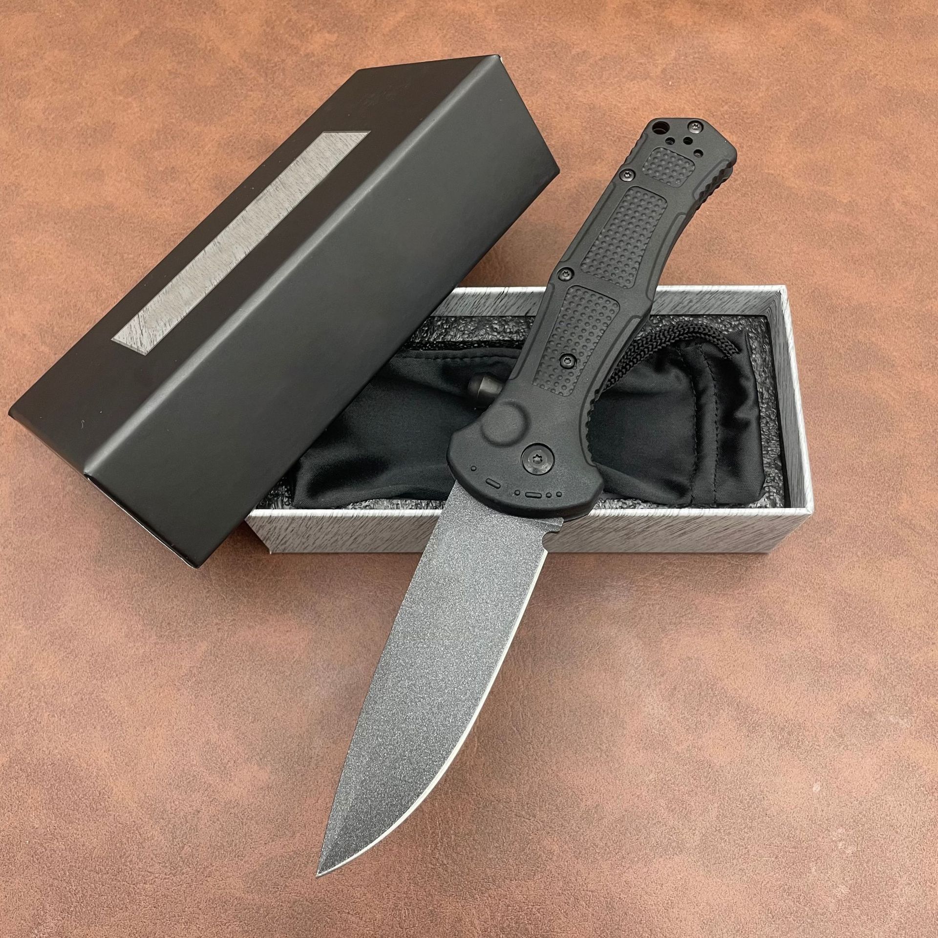 BM9070 Folding Pocket Knife D2 Blade Nylon Fiber Handle Camping Outdoor Hunting Self-defense Portable EDC Utility Knives Tools