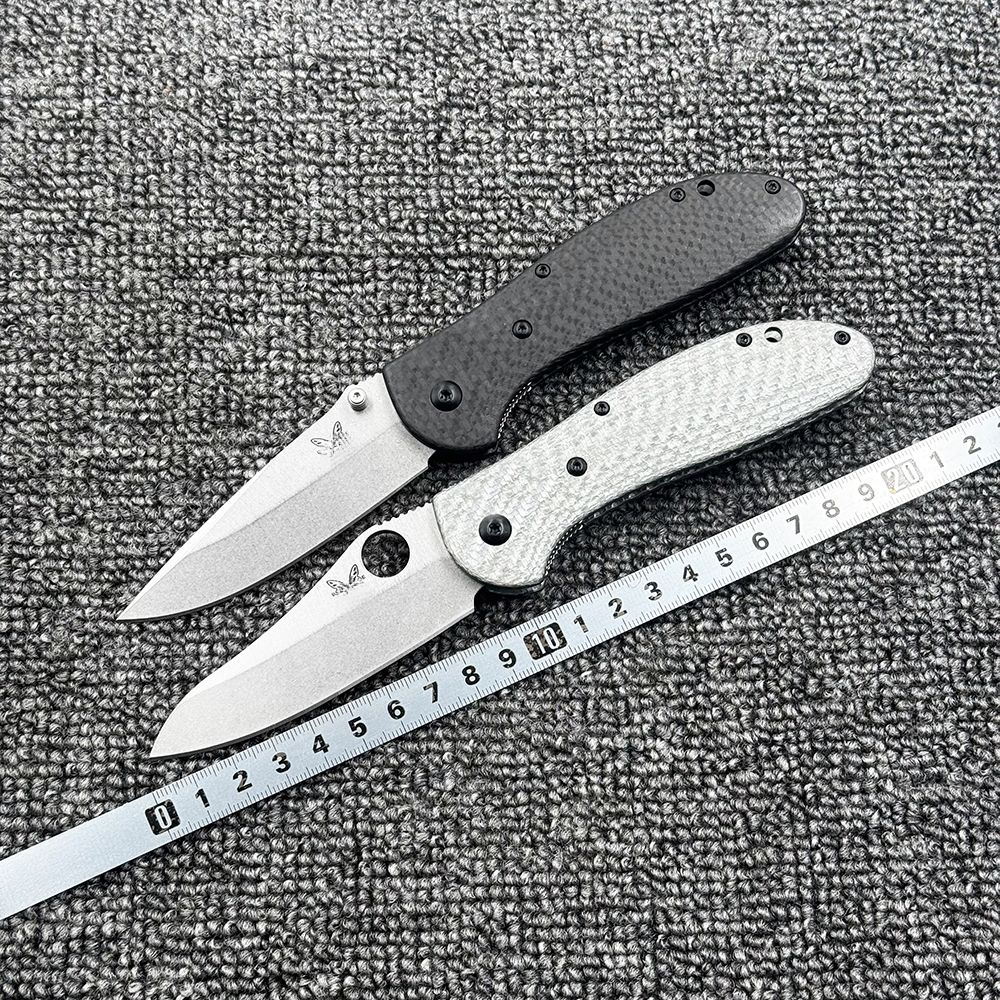 BM550 551 Carbon Fiber Handle Bearing Folding Outdoor Camping Wilderness Survival Pocket EDC Tool Knife