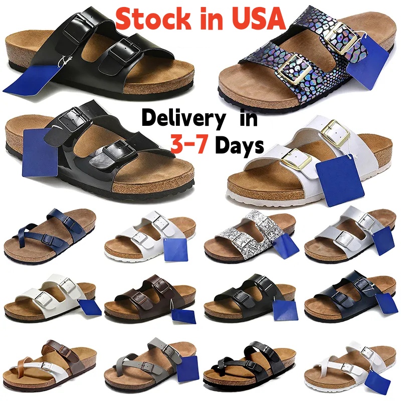 Designer Sandals Women Slippers Men Berkinstok Slides Clogs Patent Leather Flip Flops Burken Stock Soft Footbed Mules birksenstock mens womens sandal Shoes