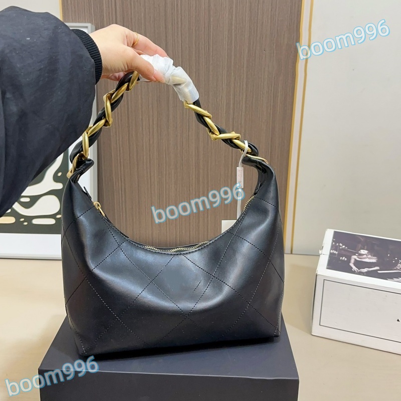 25K hobo Bag designer Diamond Patterned Underarm Bag Metal chain Shoulder Straps Tote bag genuine leather Extra Large Capacity Weekend Travel Bag purses designer