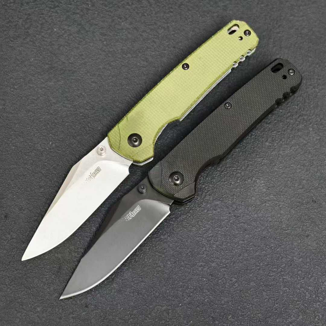 New High Quality 6106 Folding Belt Knife 8Cr13Mov Blade G10 Handle Jungle Hiking Fishing Knife Carrying Outdoor Camping Knife
