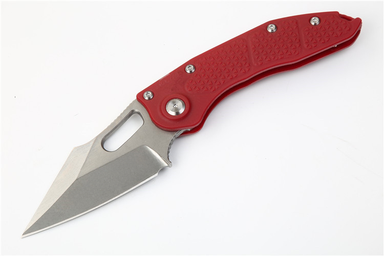 Folding knife D2 blade, nylon fiberglass handle outdoor EDC tool