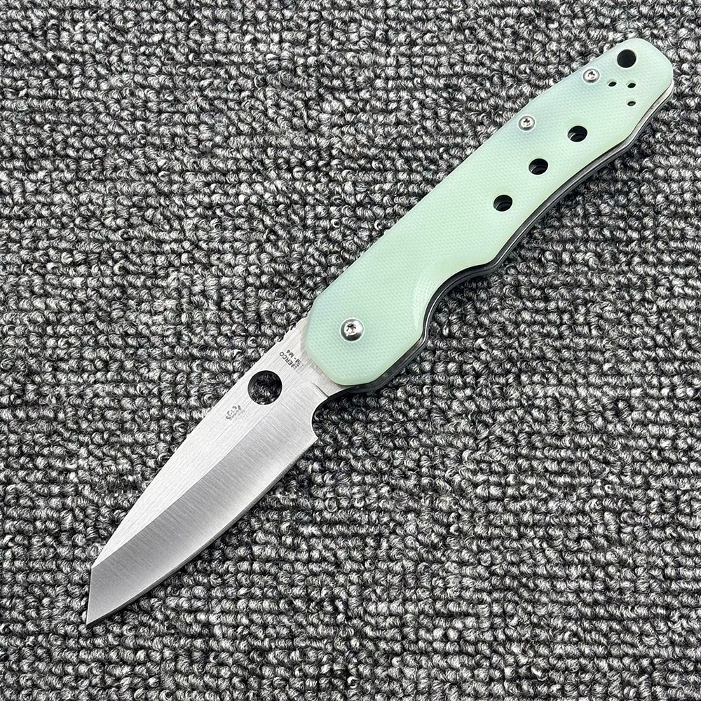 C240- Multi-functional folding knife with 8Cr13Mov stainless steel blade and anti-slip G10 handle hunting sharp fruit knife