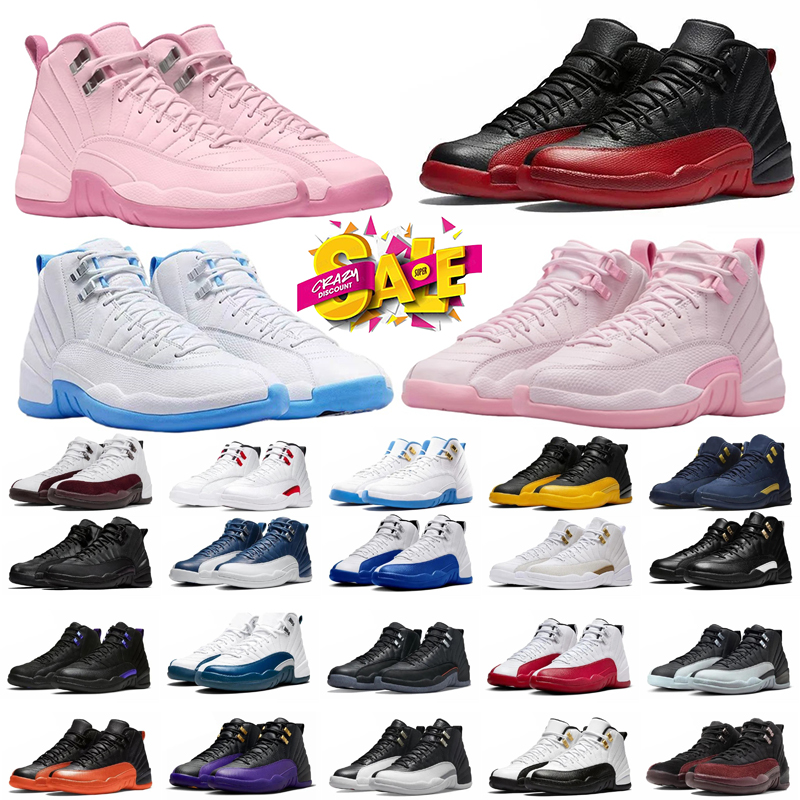 designer 12s Basketball Shoes Houston Pure Money Raptors Cement Black Cat Bred outdoor sports sneaker sports chaussures schoenen 36-47